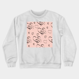 Mother Love Vector Seamless Fashion Background Crewneck Sweatshirt